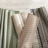 Geometric linen and ivory color; 5'x 7 '; outdoor carpet