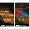 Itopfox 6PCS Solar Pathway Lights - 2 Modes Solar Landscape Lights W/ IP65 Waterproof