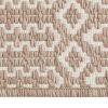 Geometric linen and ivory color; 5'x 7 '; outdoor carpet