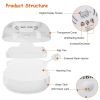 16 Eggs Incubator for Hatching Chicken Professional Poultry Hatcher with Digital Display Temperature Humidity Control Automatic Egg Turning