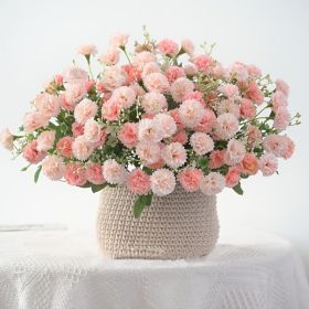 2 pcs Artificial Flowers; Fake Hydrangeas; Wedding Routes Silk Flowers Vase For Home Furnishings Hotel Decorations Valentine's Day Gifts Mother's Day (Color: Purple, quantity: 2 pcs 40heads)
